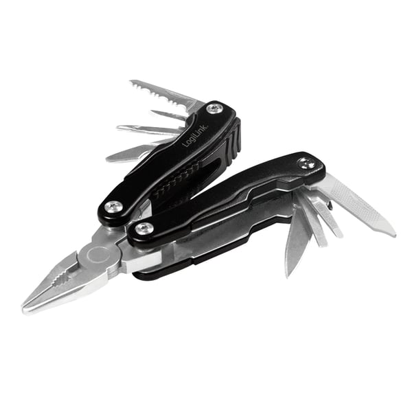 LogiLink WZ0044 multiverktygstänger Fickformat 11 verktyg Svart, Silver