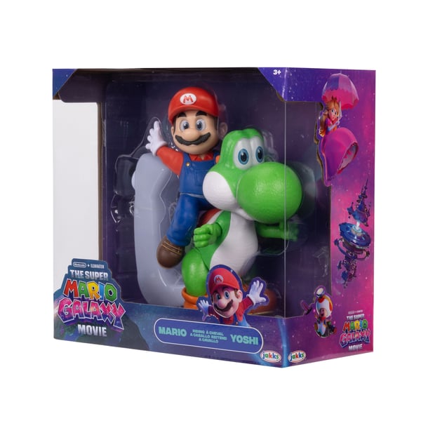 Super Mario The Galaxy Movie Mario Riding Yoshi 8"