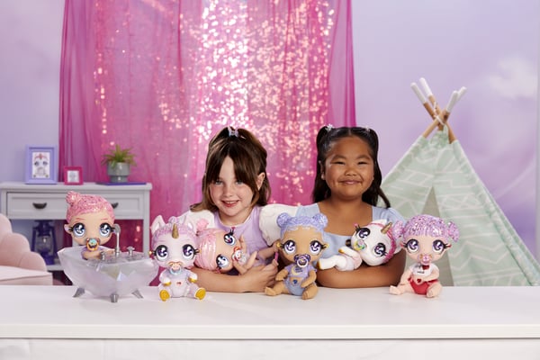 Glitter Babyz Color Change Bubbling Bathtub Dukker, badekar