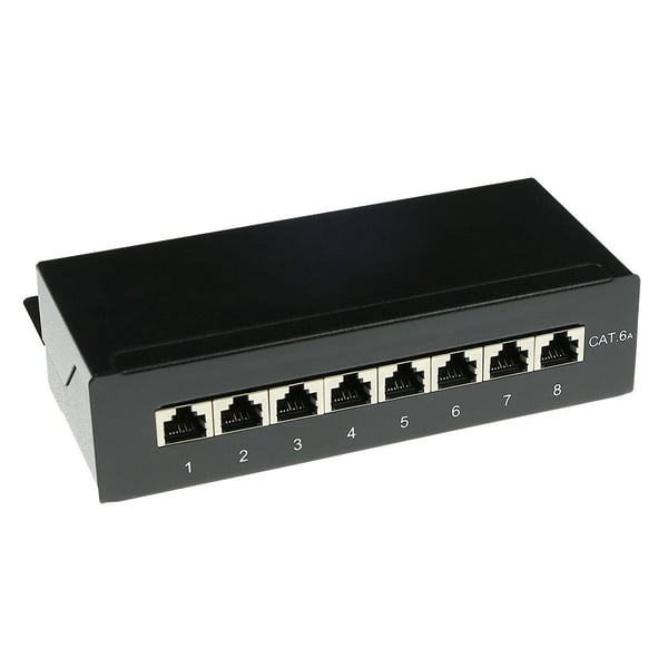 ACT FA7001 nätverkskopplingsdosa Cat6a Svart