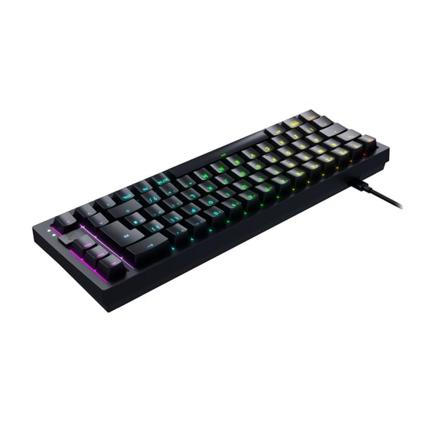 CHERRY K5V2 Compact näppäimistö Pelaaminen USB QWERTZ Saksa Musta