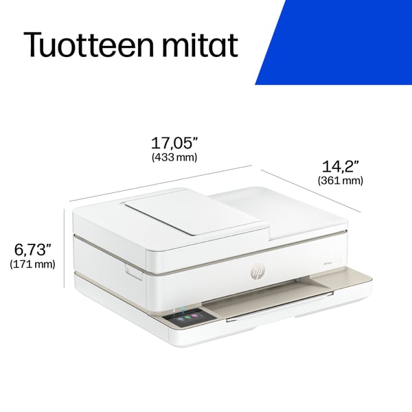 HP ENVY 6520e Langaton All-in-One Väri Tulostin, Instant Ink; Valokuvatulostus