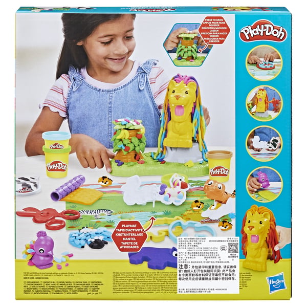 Play-Doh Growin Mane Lion & Friends Legesæt med modellervoks 567 g Flerfarvet