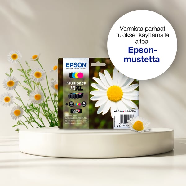 Epson 18 Muste Gänseblume Single, XL, musta