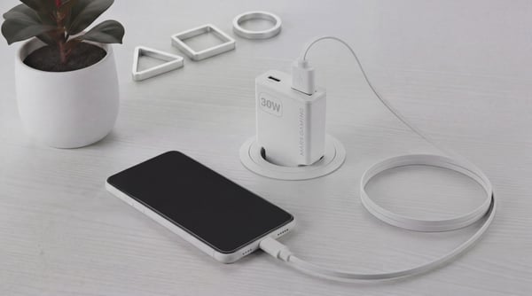 Mars Gaming MDGAN30W oplader til mobil enhed Hvid