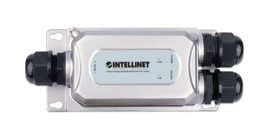 Intellinet 561778 PoE adapter Hurtigt ethernet, Gigabit Ethernet