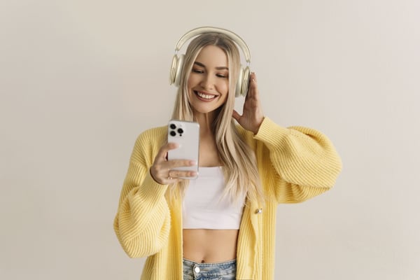 Music Sound BTHEADBMSAURIXW hovedtelefoner/headset Trådløs Opkald/musik USB Type-C Bluetooth Hvid