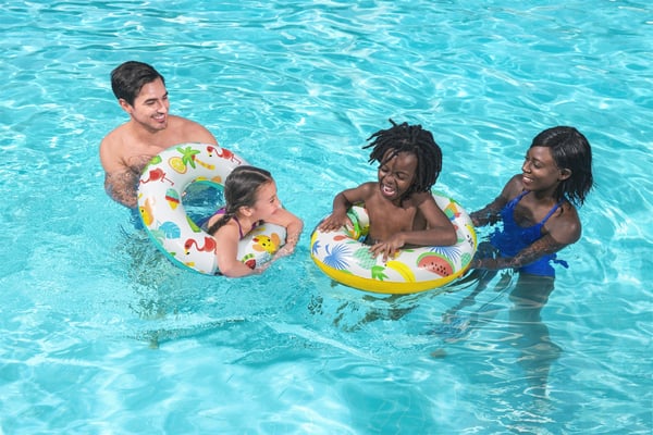 Bestway 36014 / 23 pool- och badmadrass Multifärg Mönstrad Badring