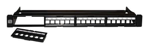 Techly I-KS PP-24-DEN kytkentäpaneeli 1U