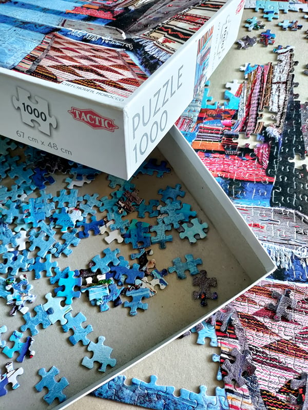Tactic Around the World: Chefchouen Morocco - 1000 pcs Kuviopalapeli 1000 kpl Kaupunki