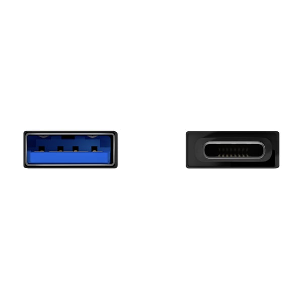 AISENS A108-0717 kabelomvandlare (hane/hona) USB-C USB-A Svart