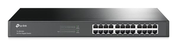 TP-Link TL-SG1024 verkkokytkin Hallitsematon L2 Gigabit Ethernet (10/100/1000) Musta