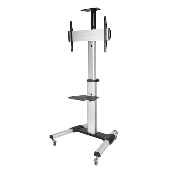 TooQ FS1870M-B skærmbeslag til skiltning 94 cm (37") Sort, Sølv