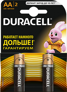 Duracell AA, 2 Engangsbatteri Alkaline