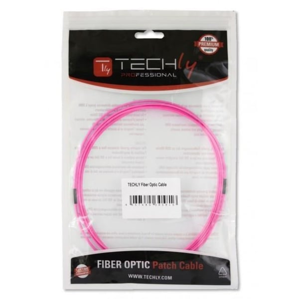 Techly ILWL D5-B-020/OM4 InfiniBand- ja kuituoptiikkakaapeli 2 m SC Fuksianpunainen