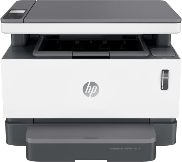 HP Neverstop Laser MFP 1201n, Sort og hvid, Printer til Virksomhed, Print, kopiering, scanning, Scan til PDF