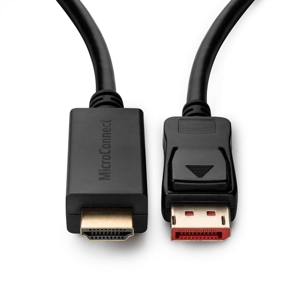 Microconnect MC-DP-HDMI-1004K videokabel adapter 1 m DisplayPort Sort