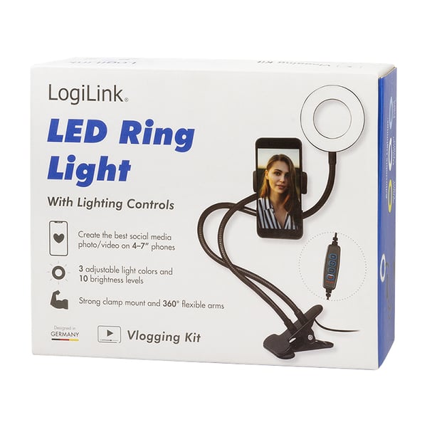 LogiLink AA0150 belysningsring 24 LED
