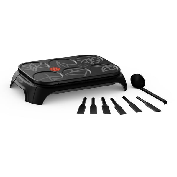 Tefal Crep'Party ECO PY55E8 crêpe-pannu 6 kreppi(ä) 1000 W Musta