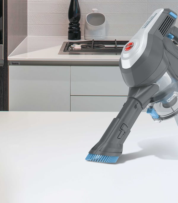 Hoover HF122PTA 011 2-i-1 stangstøvsuger Batteri Dry Stof Poseløs 0,9 L 170 W Titanium