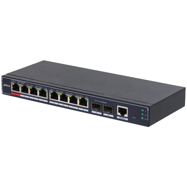 Dahua Technology PoE SG4010P-2F Administreret L2 Gigabit Ethernet (10/100/1000) Strøm over Ethernet (PoE) Sort