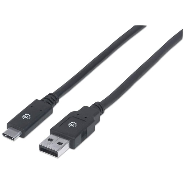 Manhattan 354974 USB-kabel USB 3.2 Gen 1 (3.1 Gen 1) 2 m USB C USB A 5 Gbit/sek. Sort Manhattan 354974 USB-kabel USB 3.2 Gen 1 (3.1 Gen 1) 2 m USB C USB A 5 Gbit/sek. Sort