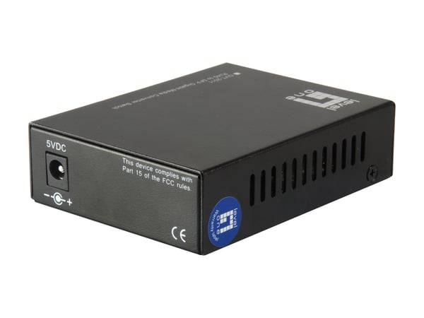 LevelOne GVT-2011 verkon mediamuunnin 1000 Mbit/s Harmaa