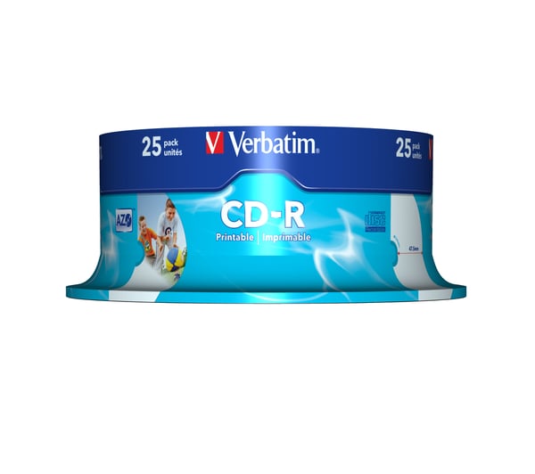 Verbatim CD-R AZO Wide Inkjet Printable 700 MB 52X 25 styck