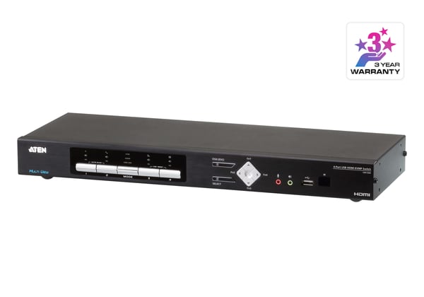 ATEN USB 4K HDMI Multi-View KVMP™-switch med 4 portar