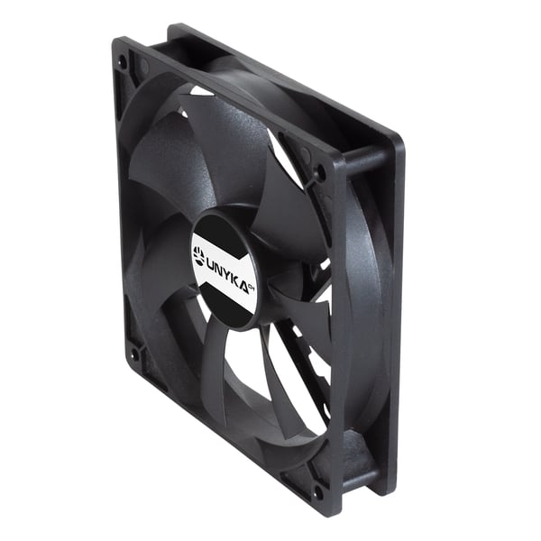 UNYKAch 80.120.25 Computerkølesystem Computerkabinet Ventilator 12 cm Sort