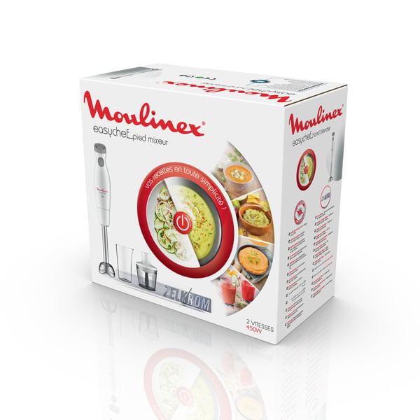Moulinex DD4521 0,8 L Nedsænkning blender 450 W Hvid