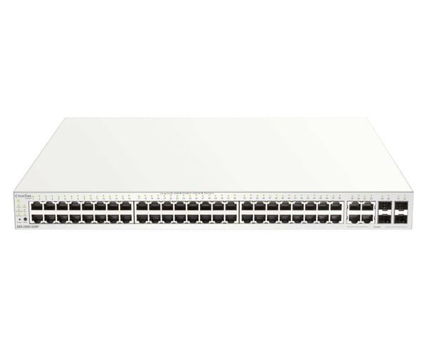 D-Link DBS-2000-52MP netværksswitch Administreret L2 Gigabit Ethernet (10/100/1000) Strøm over Ethernet (PoE) Grå
