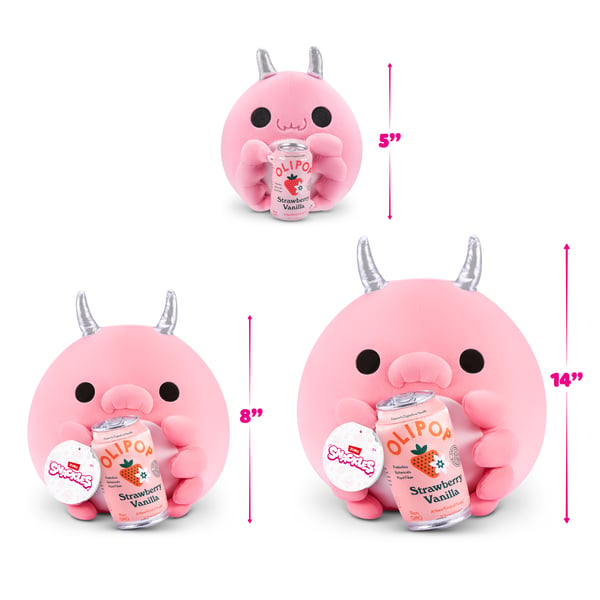 Snackles licenseret serie 3 12 cm plysdyr