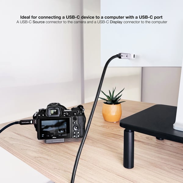 Nanocable 10.01.4605 USB-kabel USB 3.2 Gen 2 (3.1 Gen 2) 5 m USB C 10 Gbit/sek. 60 W Sort
