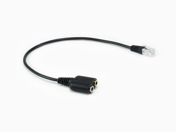Equip 147944 lydkabel 0,25 m RJ-9 2 x 3.5mm Sort