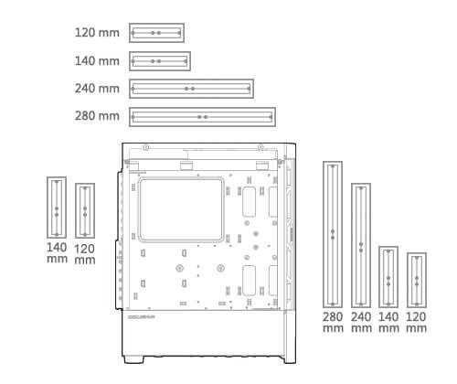 COUGAR Airface RGB CGR-5ZD1B-AIR-RGB Midi Tower Sort