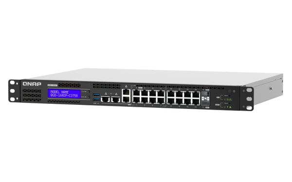 QNAP QGD-1602P Administreret L2 Gigabit Ethernet (10/100/1000) Strøm over Ethernet (PoE) 1U Sort, Grå
