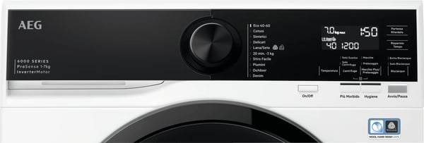 AEG Series 6000 L6SE47B Pesukone Edestä täytettävä 7 kg 1400 RPM Valkoinen