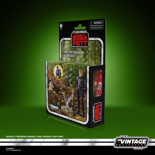 Star Wars The Book of Boba Fett Luke Skywalker & Grogu figurer 9,5 cm