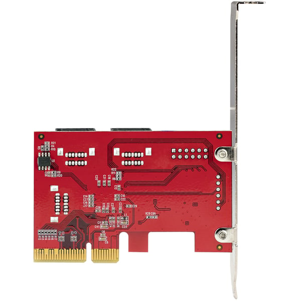 StarTech.com SATA PCIe-kort - 6-portars PCIe SATA-expansionskort - 6 Gbps - Lågprofilfäste - Staplade SATA-kontakter - ASM1166 Non-Raid - PCI Express till SATA-omvandlare