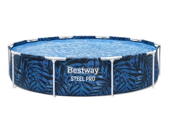 Bestway 56985 ovan mark-svimmingpooler Pool med ram Rund 4062 l Multifärg
