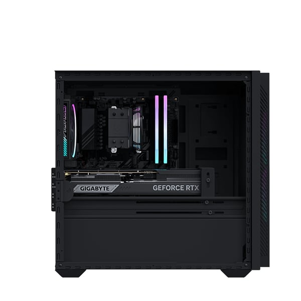 GIGABYTE AP3A7N7-5100 AMD Ryzen™ 7 9700X 32 GB DDR5-SDRAM 1 TB SSD NVIDIA GeForce RTX 5070 Windows 11 Home Skrivbord PC Svart