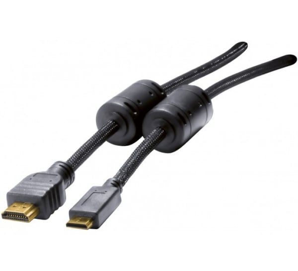 Hypertec 128269-HY HDMI-kaapeli 1,5 m HDMI-tyyppi A (vakio) HDMI Type C (Mini) Musta
