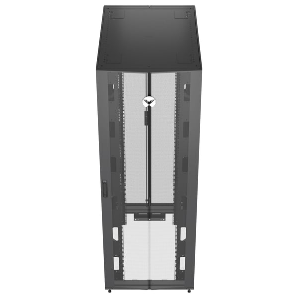 Vertiv VR3357 stativ 48U Fritstående reol Sort, Transparent