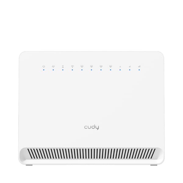 Cudy 4G Cat 6 AC1200 Wi-Fi Router, LT700E 1.0 trådløs router Gigabit Ethernet Dual-band (2,4 GHz / 5 GHz) Hvid