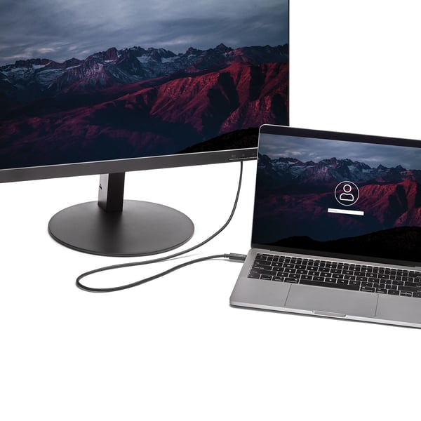 StarTech.com 2 m USB-C till DVI-kabel - 1920 x 1200 - Svart