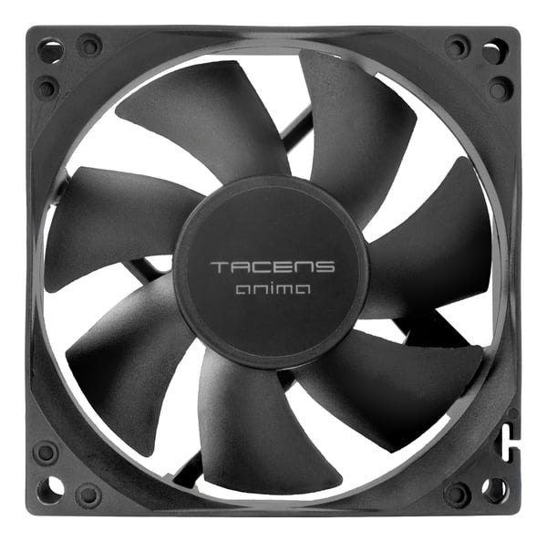 Tacens Anima AF8X2 Computerkølesystem Computerkabinet Ventilator 8 cm Sort 2 stk