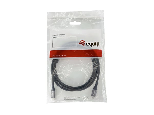 Equip 128384 USB-kablar USB4 Gen 2x2 3 m USB C 20 Gbit/s 240 W Svart