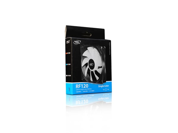 DeepCool RF120W Computerkabinet Ventilator 12 cm Sort, Gennemsigtig 1 stk