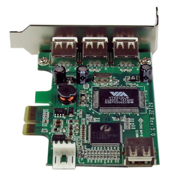 StarTech.com 4-portars USB 2.0 HighSpeed PCI Express Low Profile-gränssnittskort - 1 x USB 2.0 inte